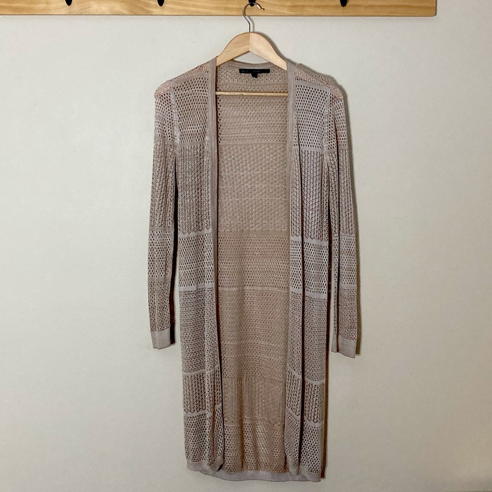 Tan Duster Sweater White House Black Market